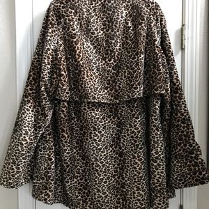 Vintage Leopard Print swing coat, large